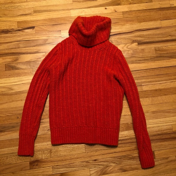 Red Turtleneck Sweater - Picture 5 of 6